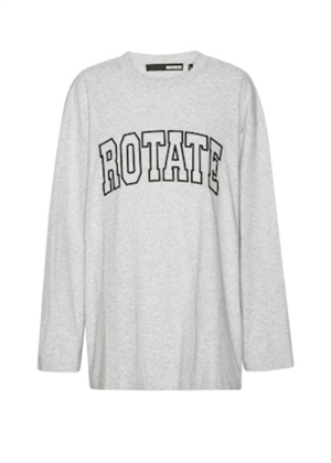 Tinnia ls bluse Light Grey Melange ROTATE By Birger Christensen